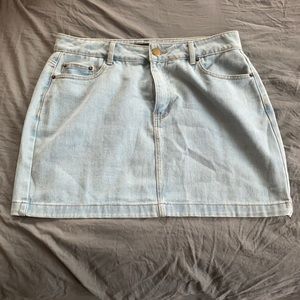 Denim mini skirt - plus size 12